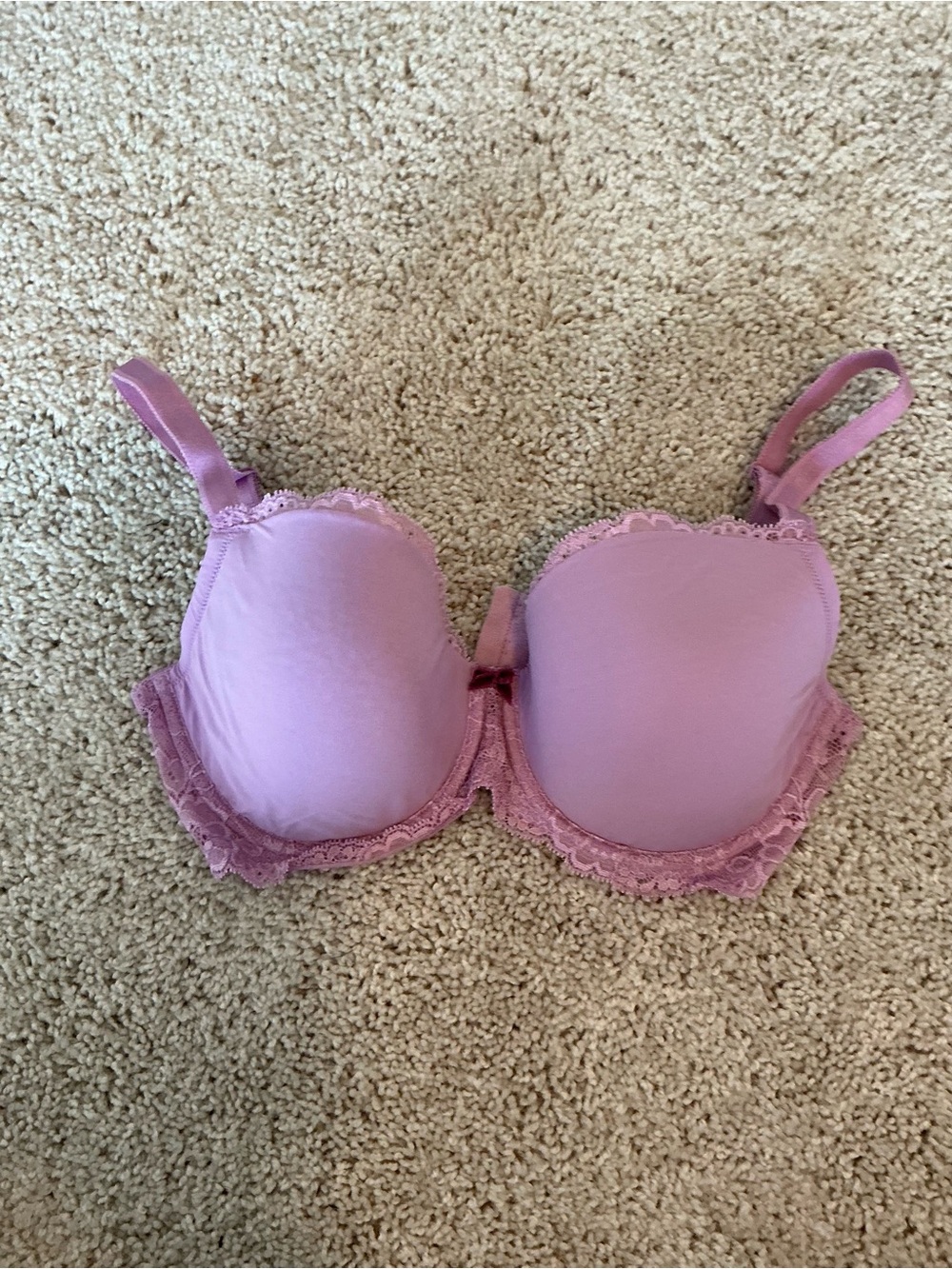 Victoria's Secret Lilac Lace-Trim T-Shirt Bra